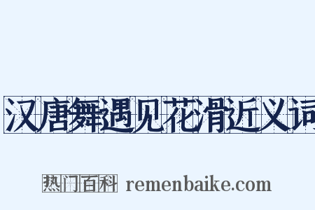 汉唐舞遇见花滑近义词是什么意思的图片